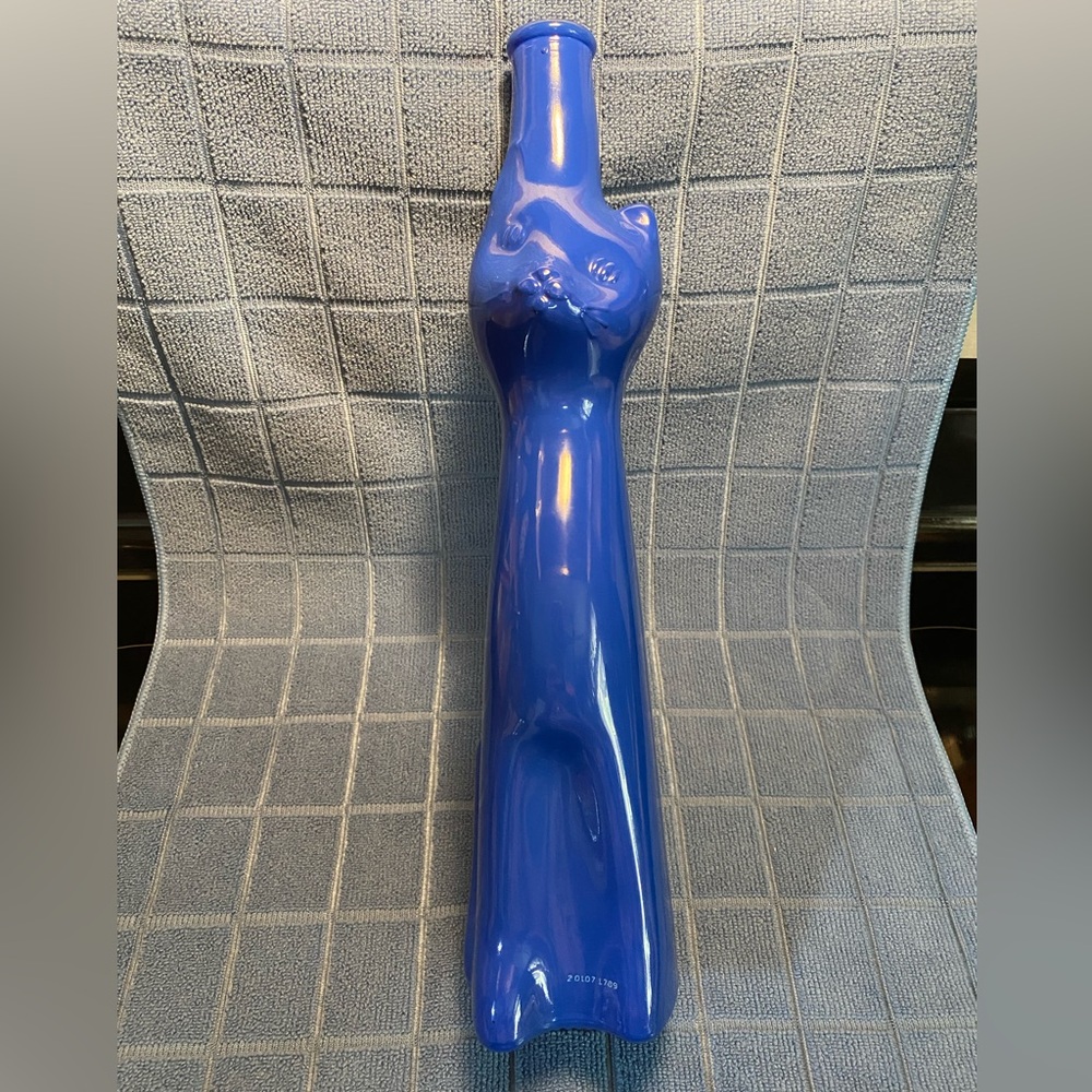 Moselland Cat Collection Wine bottle. Blue 2019 Riesling.